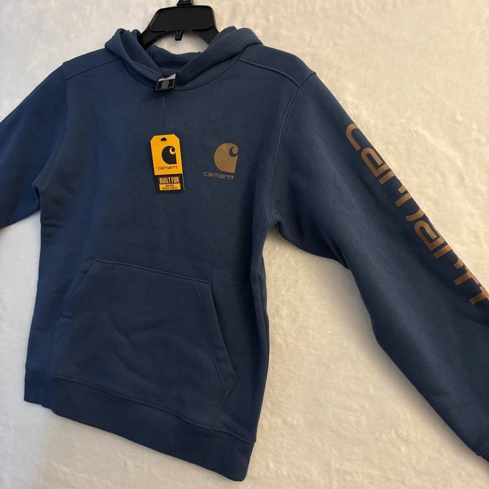 carhartt hoodie, Youth Medium, Navy Blue